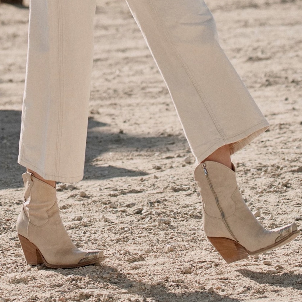 Free people Brayden western boot in bone